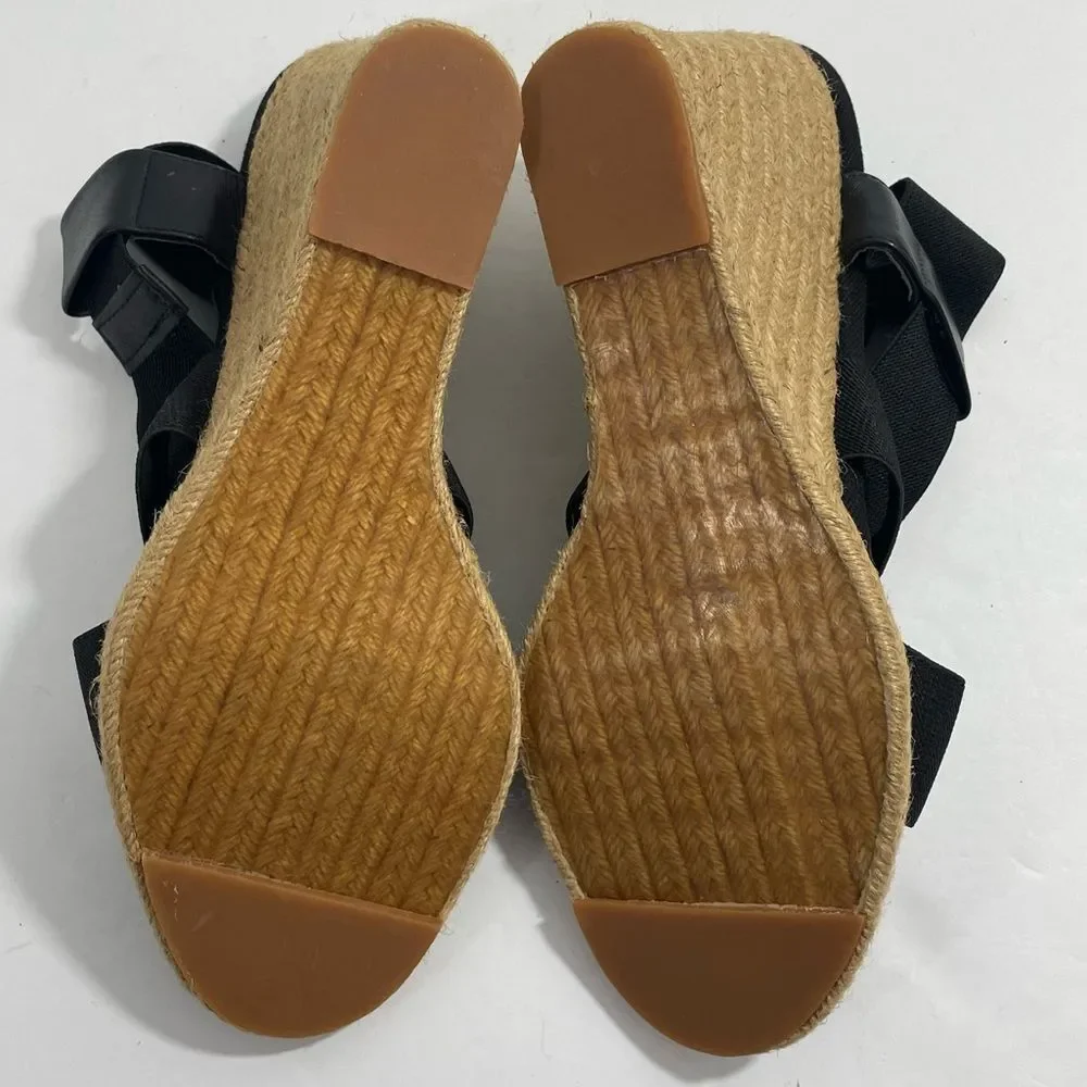 NEW Tahari Wiley‎ Caged Stretch Espadrille Wedge Sandals Size 10 Shoes